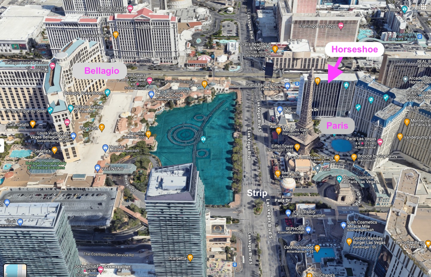 Las Vegas Strip Birdseye